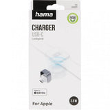 Hama Apple Watch-oplader med USB-C-stik Hvid
