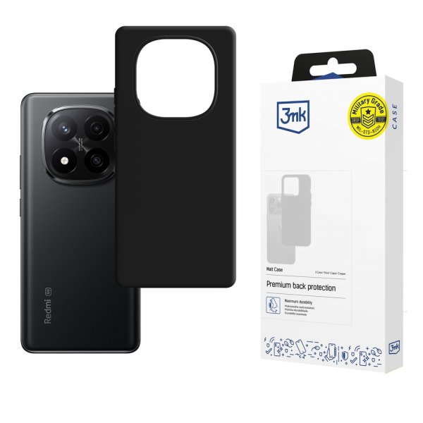 3mk Xiaomi Redmi Note 15 Pro 5G Cover Matt Etui Sort