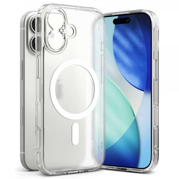Ringke iPhone 17 Cover Fusion Magnetic Mat Transparent