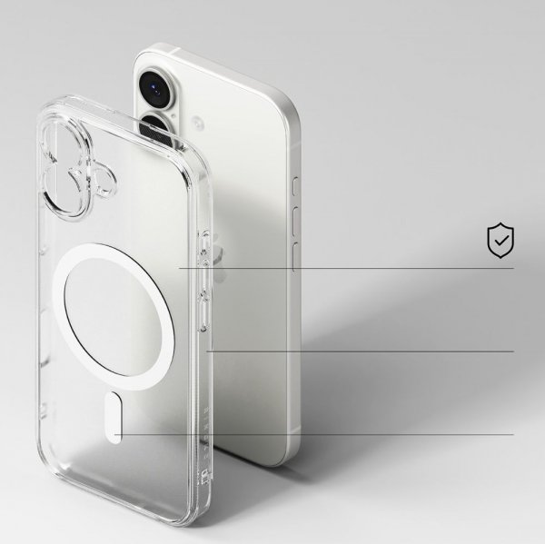Ringke iPhone 17 Cover Fusion Magnetic Mat Transparent