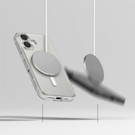 Ringke iPhone 17 Cover Fusion Magnetic Mat Transparent
