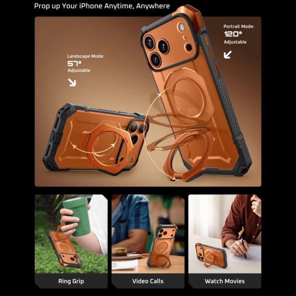 Supcase iPhone 17 Pro Max Cover UB Grip MagSafe Orange
