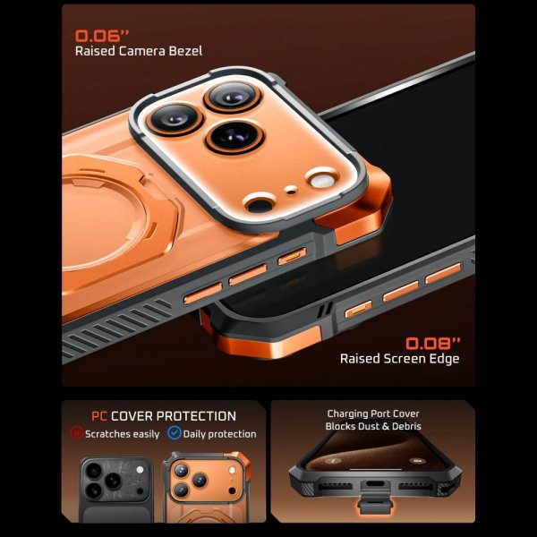 Supcase iPhone 17 Pro Max Cover UB Grip MagSafe Orange