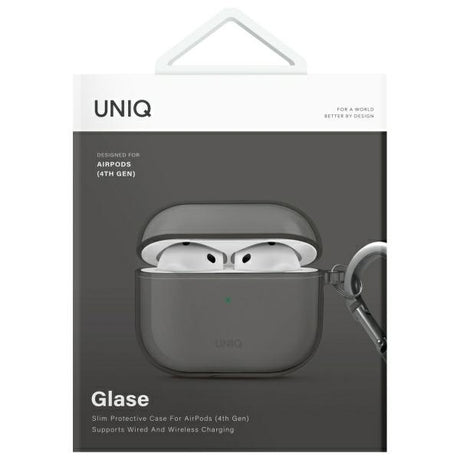 UNIQ AirPods 4 Cover Glase Sort