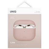 UNIQ AirPods 4 Cover Lino Rosa