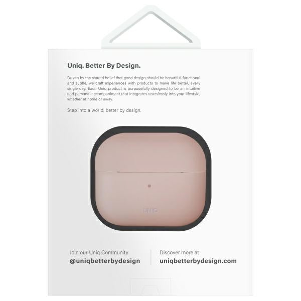 UNIQ AirPods 4 Cover Lino Rosa