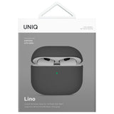 UNIQ AirPods 4 Cover Lino Grå