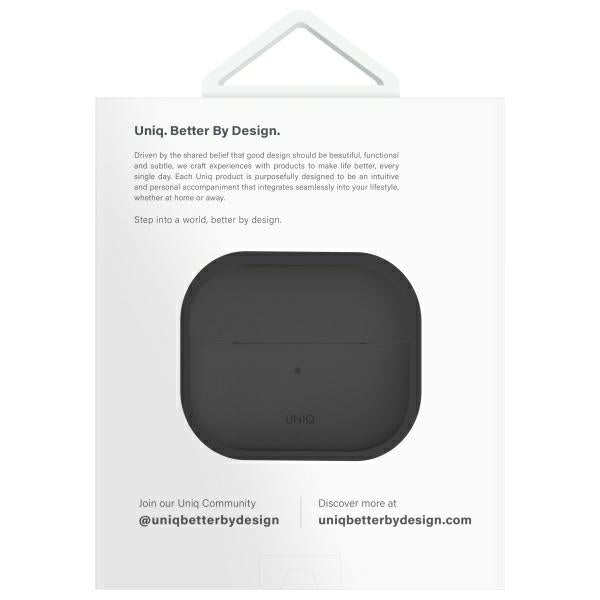 UNIQ AirPods 4 Cover Lino Grå