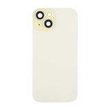 iPhone 15 Bagside Glas med Magnet og Kameralinse - Gul