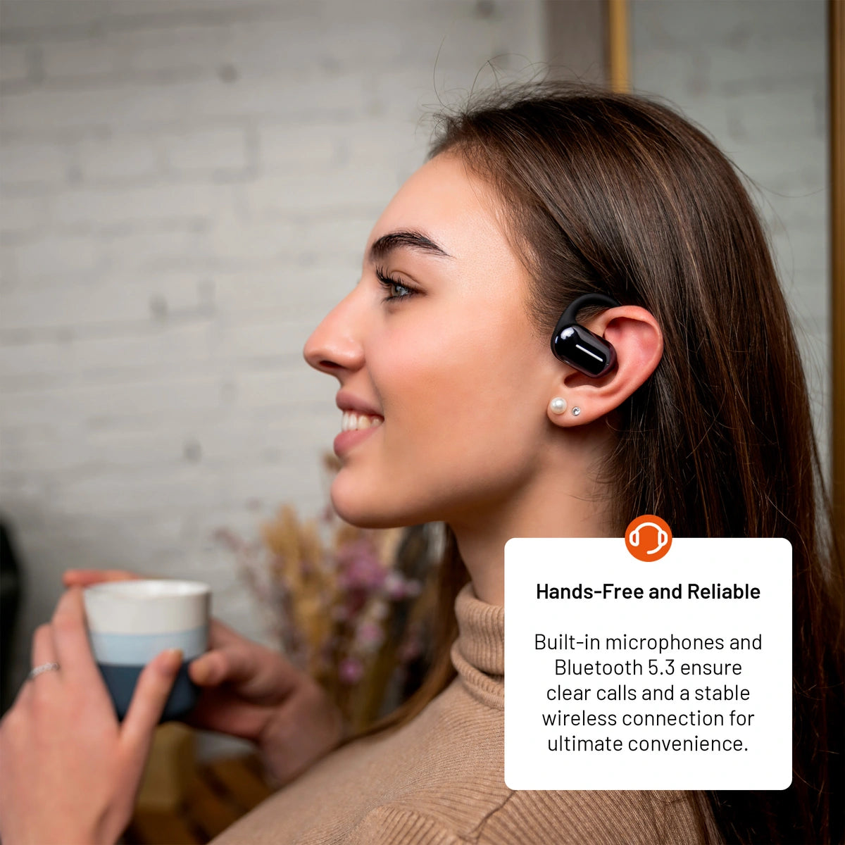 Fixed Nods Trådløse Open-Ear Høretelefoner Sort