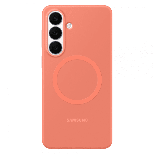 Samsung Original Galaxy S26 Plus Skal Silikone Magnet Cover Koralrød