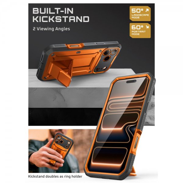 Supcase iPhone 17 Pro Max Cover UB Pro Orange