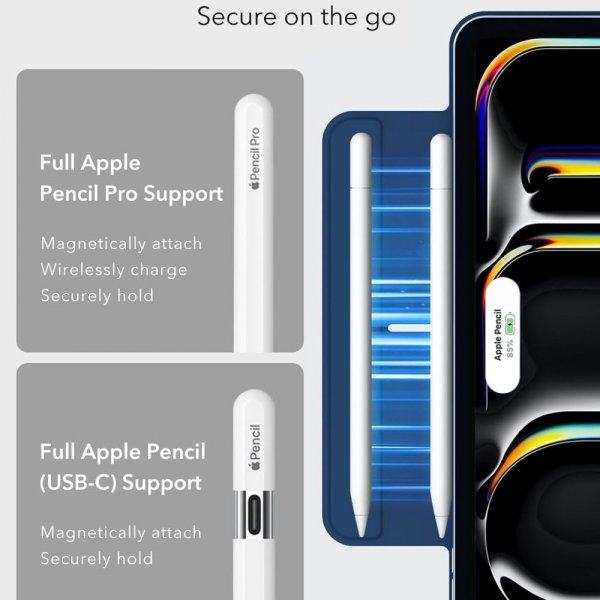 ESR iPad Pro 11 (M4/M5) Cover Rebound Magnetic Blå