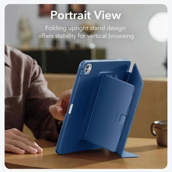 ESR iPad Pro 13 (M4/M5) Cover Flip Hybrid Blå