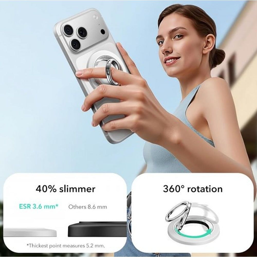 ESR MagSafe Mobilring HaloLock Telefonholder Hvid
