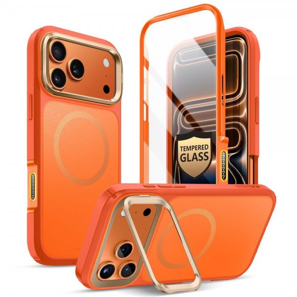 Supcase iPhone 17 Pro Cover Ares Flip MagSafe Orange