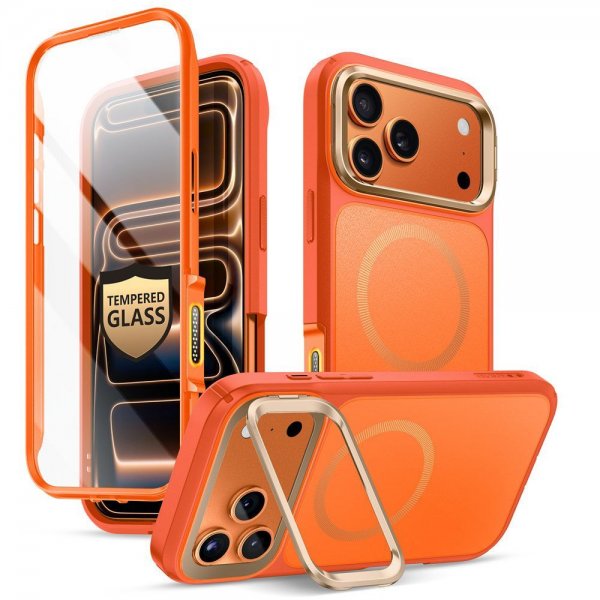 Supcase iPhone 17 Pro Cover Ares Flip MagSafe Orange