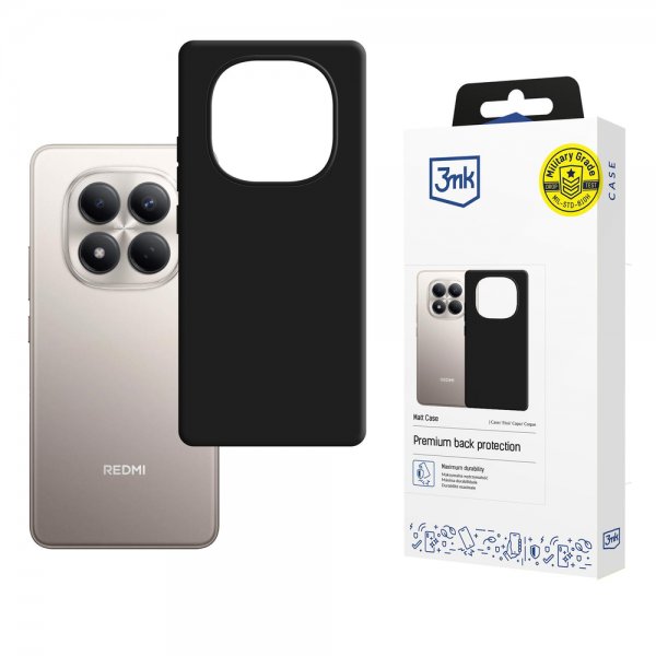 3mk Xiaomi Redmi Note 15 Pro Cover Matt Etui Sort