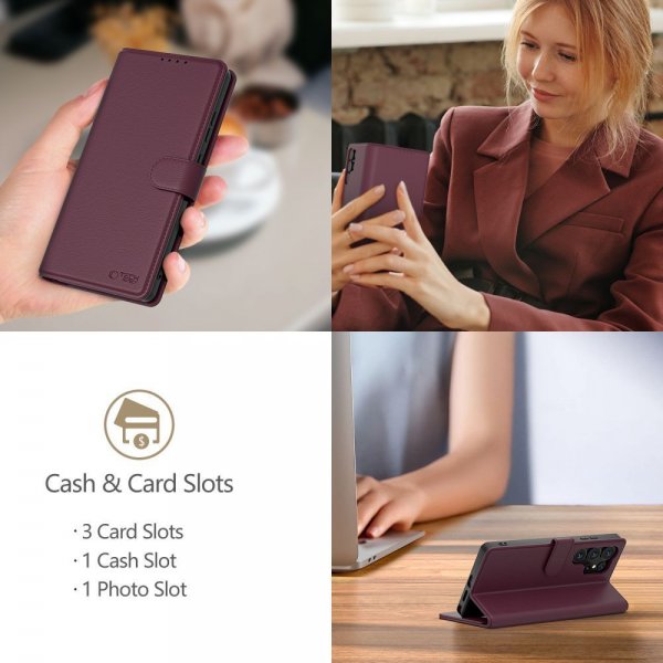 Tech-Protect Xiaomi Redmi Note 15 Pro 5G Etui Wallet Rød