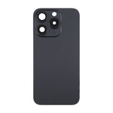 iPhone 15 Pro Bagside Glas med Magnet og Kameralinse - Sort Titanium