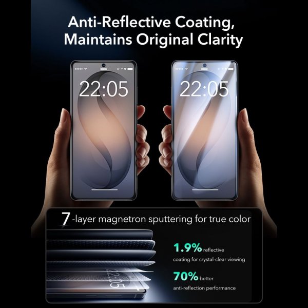 ESR Samsung Galaxy S26 Ultra Skærmbeskytter UltraFit Armorite 2-pak