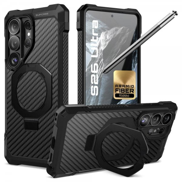 Supcase Samsung Galaxy S26 Ultra Cover UB Grip MagSafe Aramid Sort