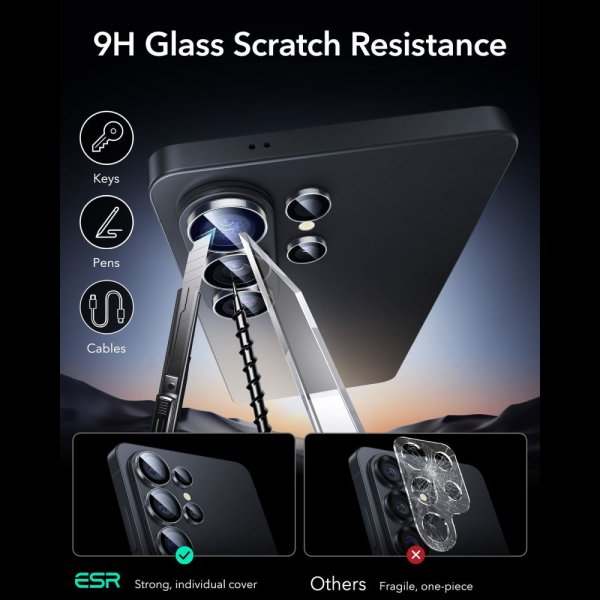 ESR Samsung Galaxy S26 Ultra Kamerabeskyttelse Armorite Transparent
