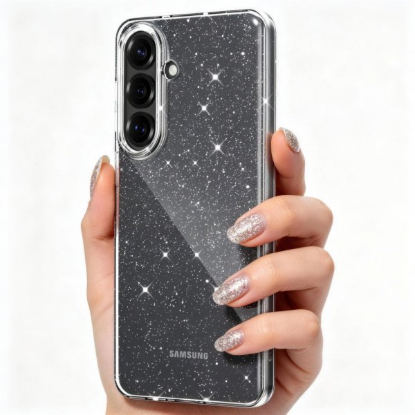 Tech-Protect Samsung Galaxy S26 Cover FlexAir Transparent Glitter