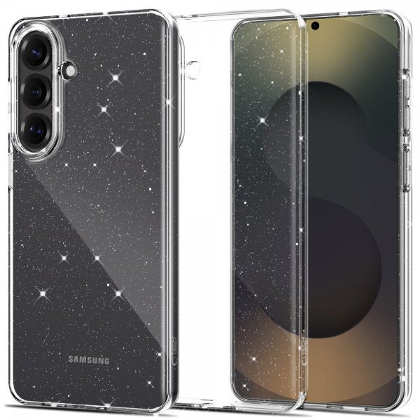 Tech-Protect Samsung Galaxy S26 Plus Cover FlexAir Gennemsigtigt Glitter