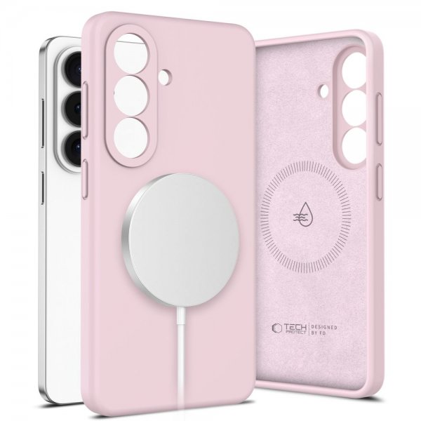 Tech-Protect Samsung Galaxy S26 Cover Silikone MagSafe Rosa