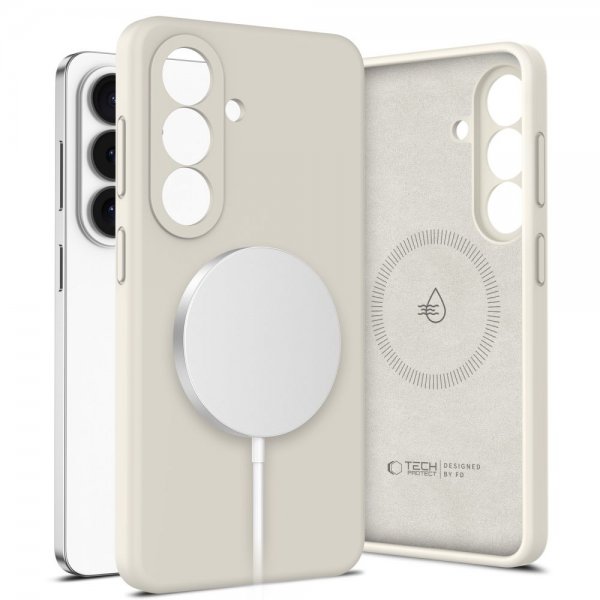 Tech-Protect Samsung Galaxy S26 Plus Cover Silikone MagSafe Beige