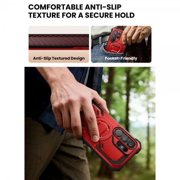 Supcase Samsung Galaxy S26 Ultra Cover ArmorBox MagSafe Rød