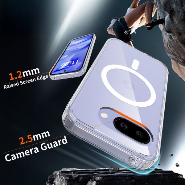 Tech-Protect Google Pixel 10a Cover FlexAir Hybrid MagSafe Transparent