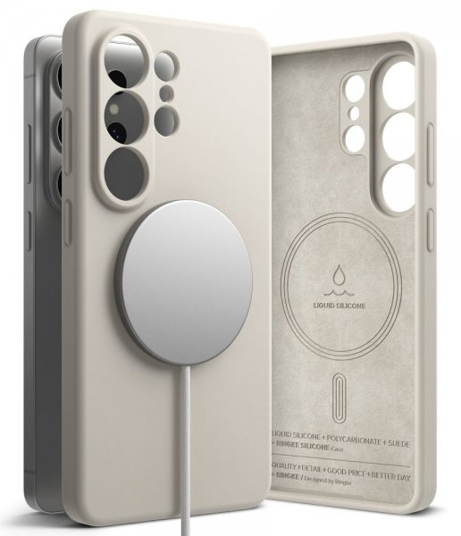 Ringke Samsung Galaxy S26 Ultra Cover Silikone Magnetic Beige