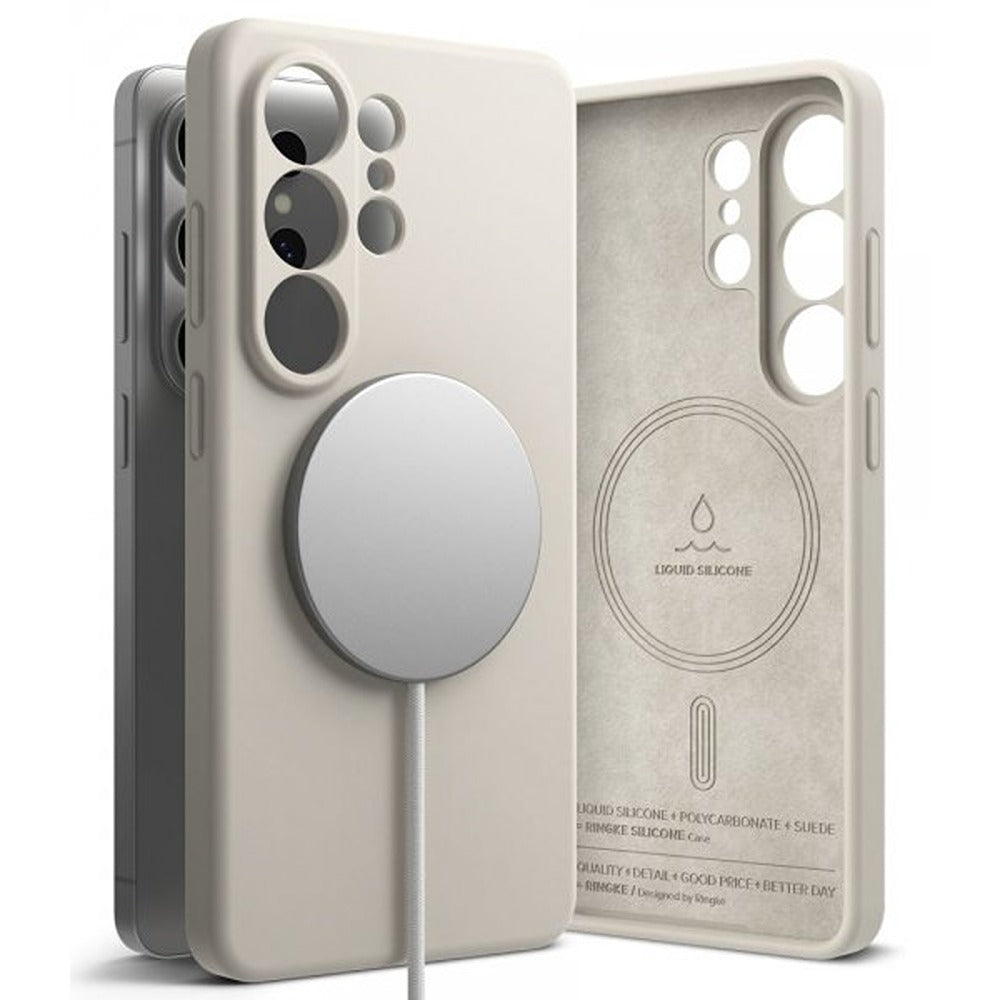 Ringke Samsung Galaxy S26 Ultra Cover Silikone Magnetic Beige