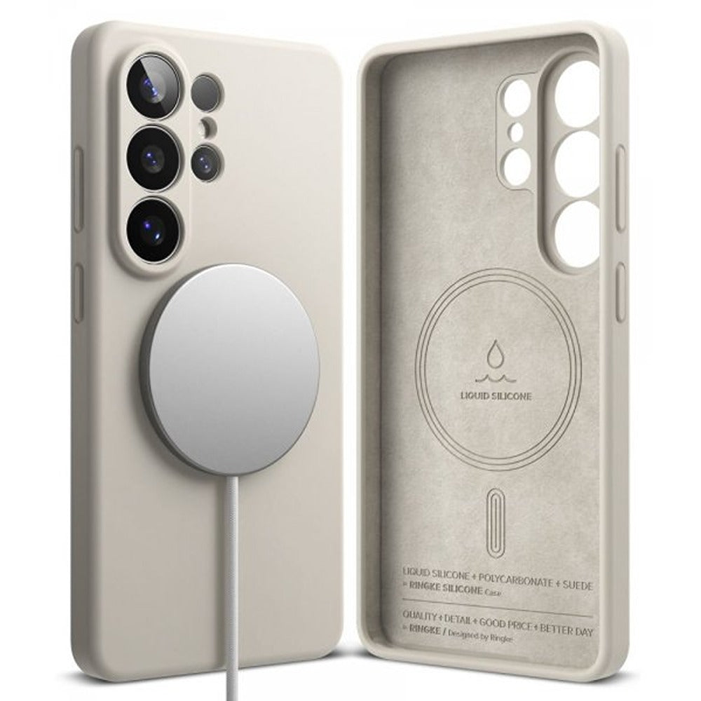 Ringke Samsung Galaxy S26 Ultra Cover Silikone Magnetic Beige