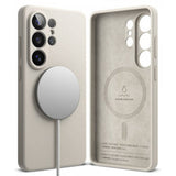 Ringke Samsung Galaxy S26 Ultra Cover Silikone Magnetic Beige