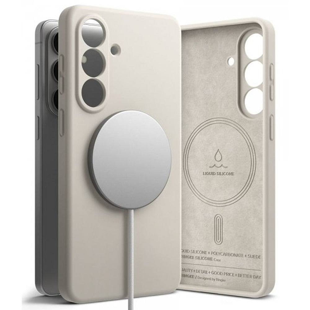 Ringke Samsung Galaxy S26 Plus Cover Silikone Magnetic Beige