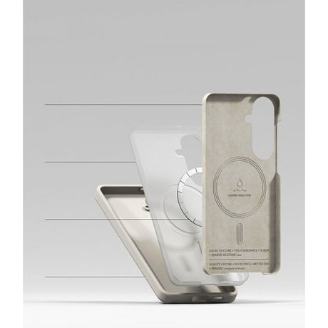 Ringke Samsung Galaxy S26 Plus Cover Silikone Magnetic Beige