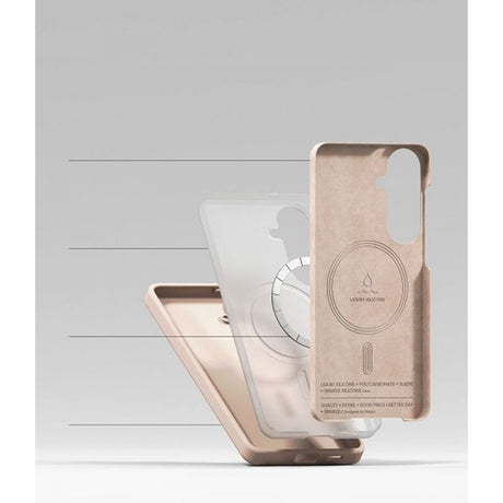 Ringke Samsung Galaxy S26 Plus Cover Silikone Magnetic Rosa