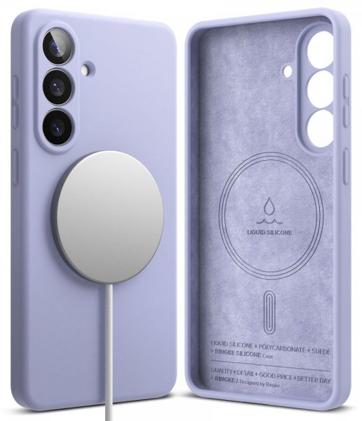 Ringke Samsung Galaxy S26 Plus Cover Silikone Magnetic Lilla