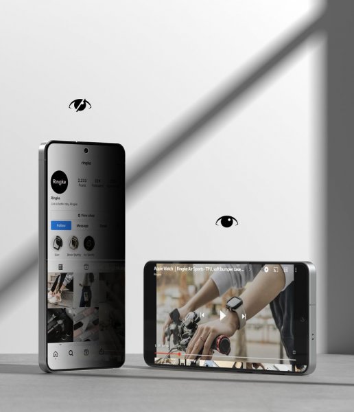 Ringke Samsung Galaxy S26 Skærmbeskyttelse Easy Slide Privacy 2-pak