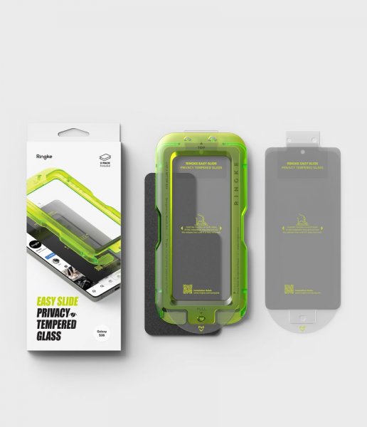 Ringke Samsung Galaxy S26 Skærmbeskyttelse Easy Slide Privacy 2-pak