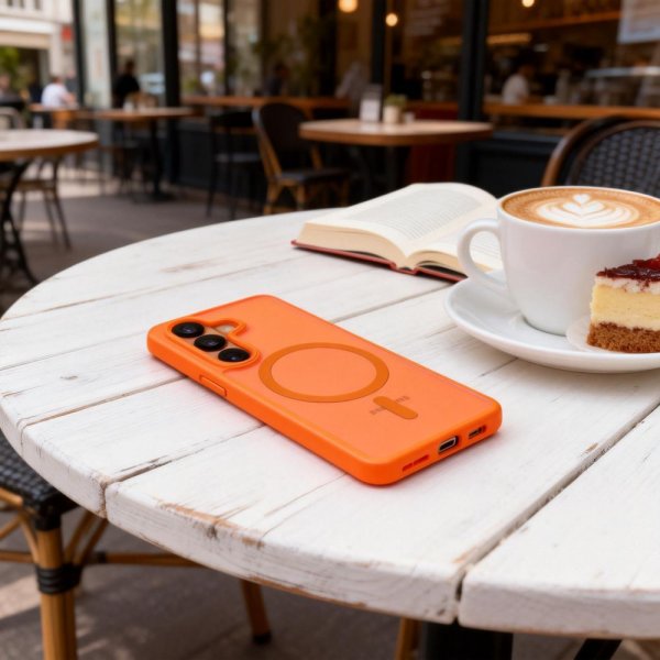 Tech-Protect Samsung Galaxy S26 Cover MagMat MagSafe Orange
