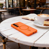 Tech-Protect Samsung Galaxy S26 Cover MagMat MagSafe Orange