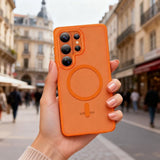 Tech-Protect Samsung Galaxy S26 Ultra Cover MagMat MagSafe Orange