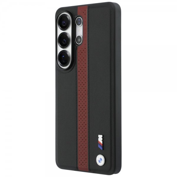 BMW Samsung Galaxy S26 Ultra Cover Perforated Stripe MagSafe Sort Rød