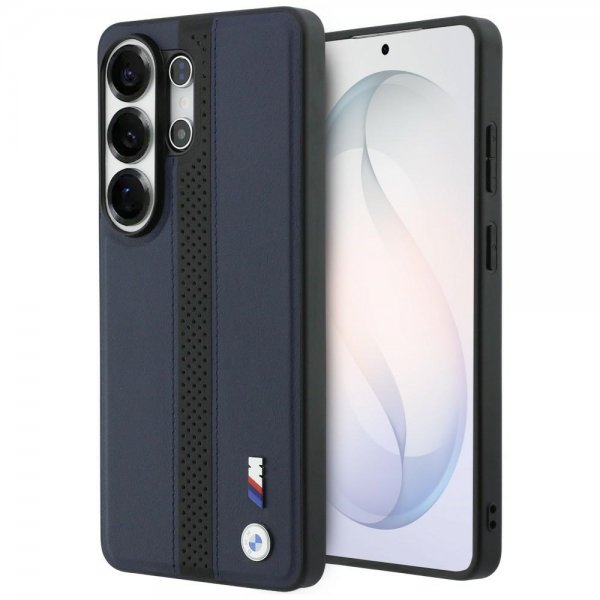 BMW Samsung Galaxy S26 Ultra Cover Perforated Stripe MagSafe Blå Sort