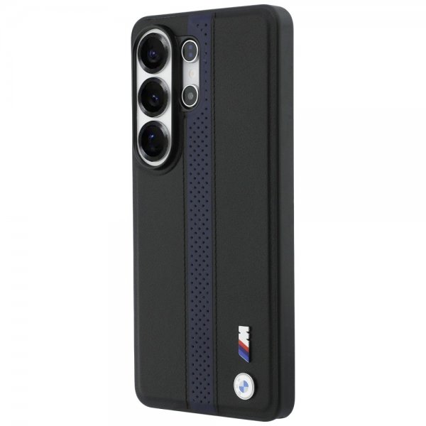 BMW Samsung Galaxy S26 Ultra Cover Perforated Stripe MagSafe Sort Blå