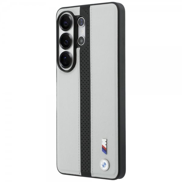 BMW Samsung Galaxy S26 Ultra Cover Perforated Stripe MagSafe Grå Sort